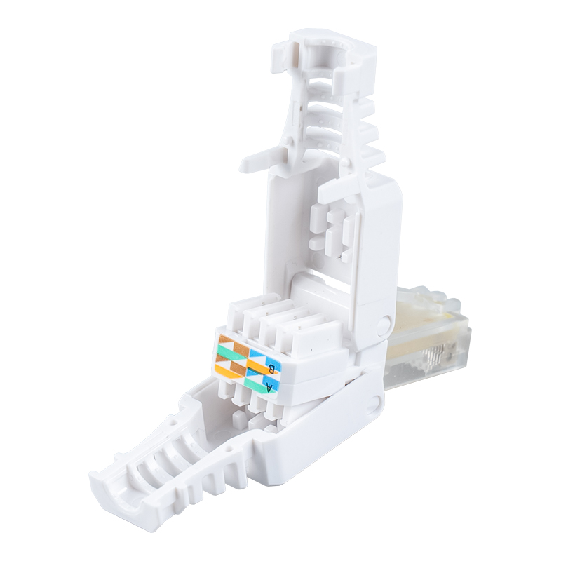 Cat5e árnyékolatlan szerszám nélküli RJ45 csatlakozó RJ-688Y-C5E Cat5e árnyékolatlan szerszám nélküli RJ45 csatlakozó RJ-688Y-C5E