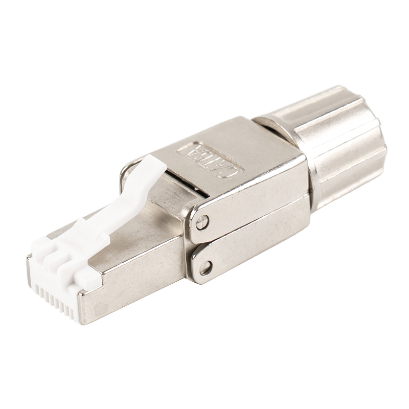 Cat6A árnyékolt szerszám nélküli RJ45 csatlakozó RJ-G40S-1-C6A Cat6A árnyékolt szerszám nélküli RJ45 csatlakozó RJ-G40S-1-C6A