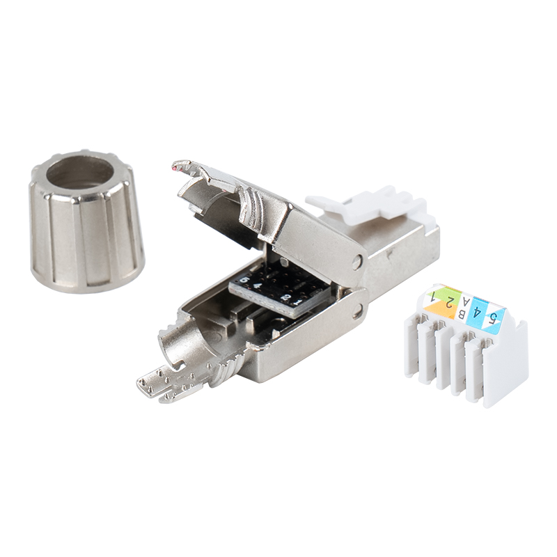 Cat7 árnyékolt szerszám nélküli RJ45 csatlakozó RJ-G40S-1-C7 Cat7 árnyékolt szerszám nélküli RJ45 csatlakozó RJ-G40S-1-C7