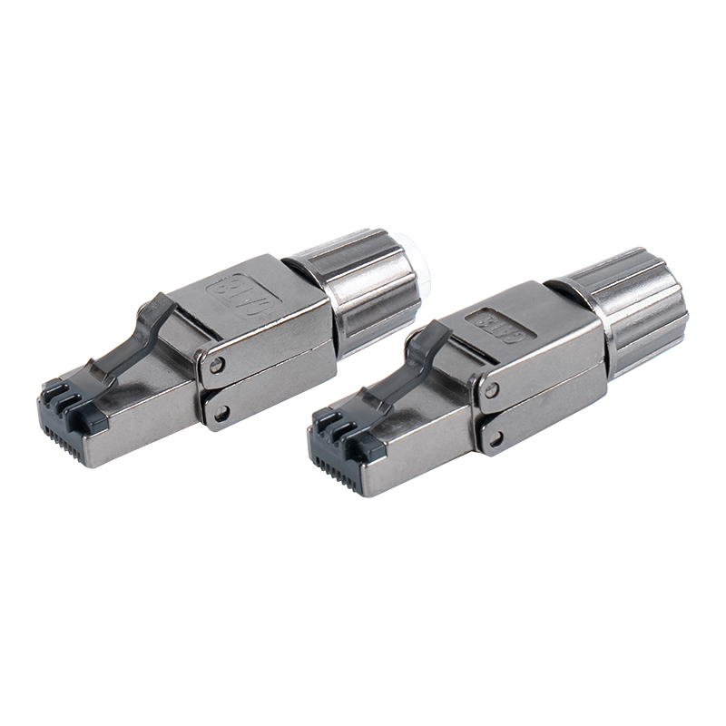 Cat8 árnyékolt szerszám nélküli RJ45 csatlakozó RJ-G40S-1-C8 Cat8 árnyékolt szerszám nélküli RJ45 csatlakozó RJ-G40S-1-C8