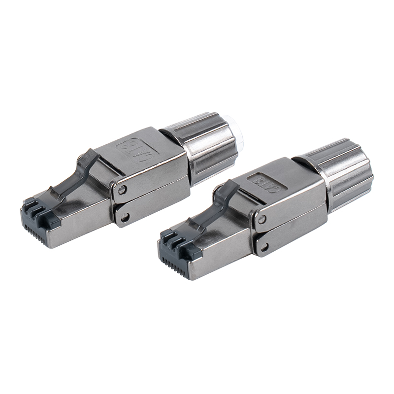 Cat8 árnyékolt fém csat, szerszám nélküli RJ45 csatlakozó RJ-G40S-2-C8 Cat8 árnyékolt fém csat, szerszám nélküli RJ45 csatlakozó RJ-G40S-2-C8