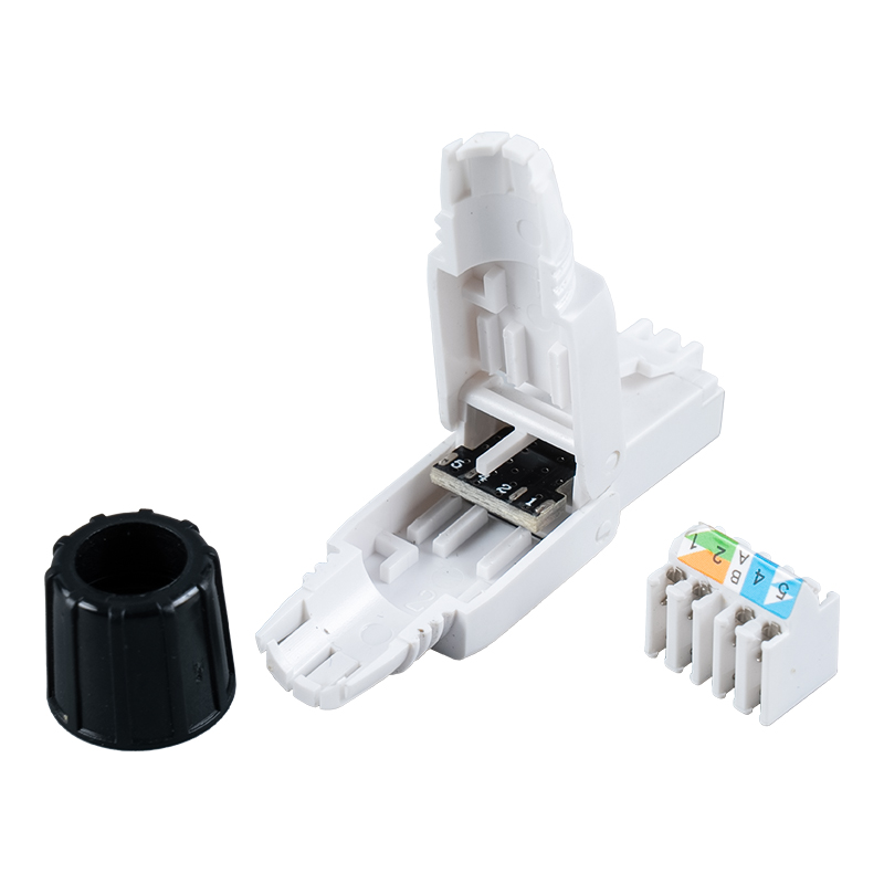 Cat6A árnyékolatlan szerszám nélküli RJ45 csatlakozó (csavarral) RJ-G40U-C6A Cat6A árnyékolatlan szerszám nélküli RJ45 csatlakozó (csavarral) RJ-G40U-C6A
