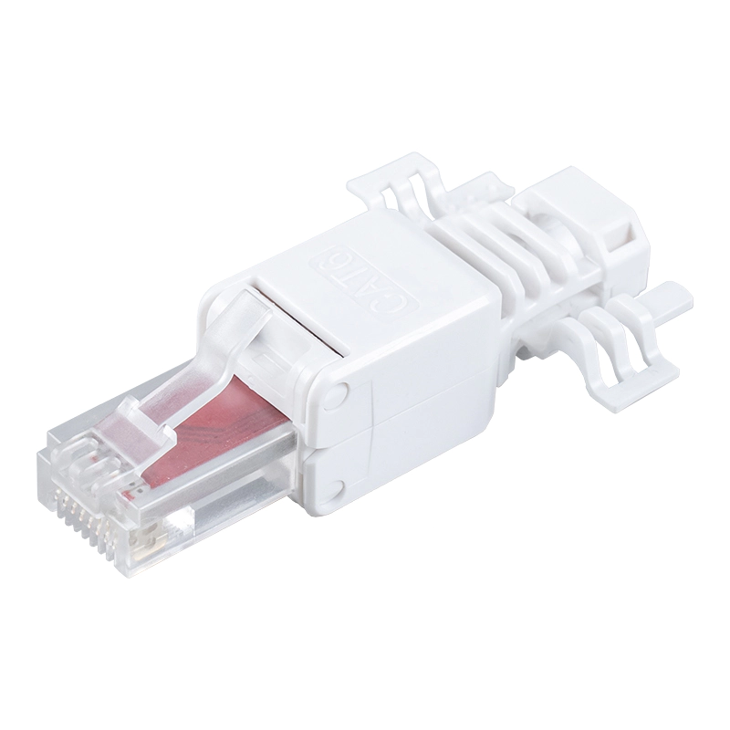 Cat6 árnyékolatlan szerszám nélküli RJ45 csatlakozó (szárnyakkal) RJ-688X-C6