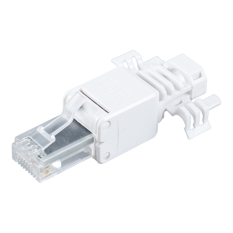 Cat6A árnyékolatlan szerszám nélküli RJ45 csatlakozó (szárnyas) RJ-688X-C6A
