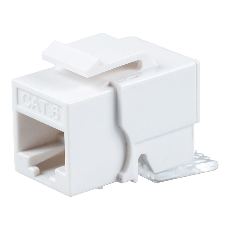 C6 Árnyékolatlan 90°-os Tolless Keystone Jack (mini típus) SM-2052H8C6