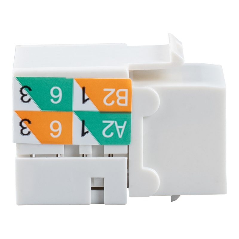 Cat6 Árnyékolatlan 90°-os Keystone Jack (kétcélú kábelezés) SM-2081D8C6 Cat6 Árnyékolatlan 90°-os Keystone Jack (kétcélú kábelezés) SM-2081D8C6