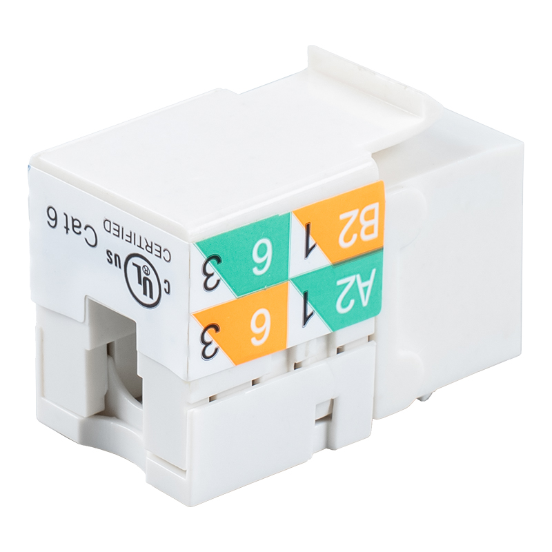 Cat6 Árnyékolatlan 90°-os Keystone Jack (kétcélú kábelezés) SM-2081D8C6