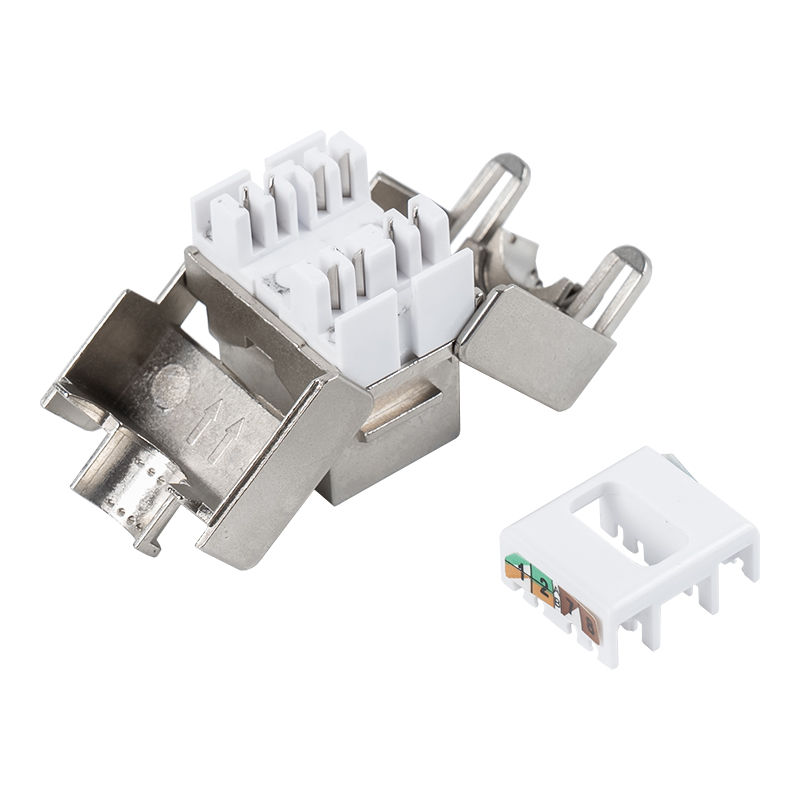 C6A árnyékolt 180°-os Tolless Keystone Jack (felhajtható típusú) SM-2336SH8C6A C6A árnyékolt 180°-os Tolless Keystone Jack (felhajtható típusú) SM-2336SH8C6A