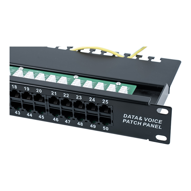3. kategória 19 hüvelykes 1U 8P 8C 50 portos hangjavító panel (KRONE IDC) SP-3208K50-C3 3. kategória 19 hüvelykes 1U 8P 8C 50 portos hangjavító panel (KRONE IDC) SP-3208K50-C3