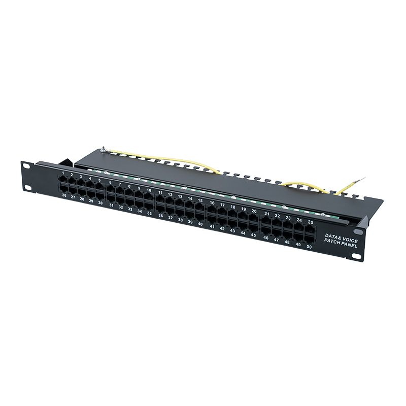 3. kategória 19 hüvelykes 1U 8P 8C 50 portos hangjavító panel (KRONE IDC) SP-3208K50-C3