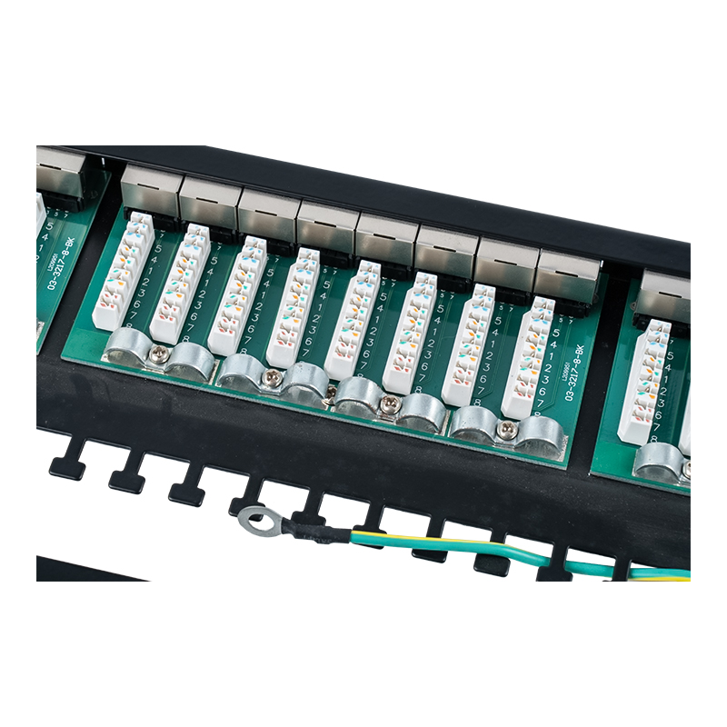 6. kategória 19 hüvelykes 1U árnyékolt 24 portos patch panel SP-3217SK24-C6A 6. kategória 19 hüvelykes 1U árnyékolt 24 portos patch panel SP-3217SK24-C6A