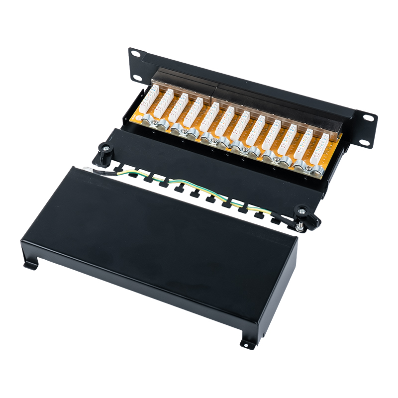 6. kategória 10 hüvelykes 1U árnyékolt 12 portos patch panel SP-3250SK12-C6 6. kategória 10 hüvelykes 1U árnyékolt 12 portos patch panel SP-3250SK12-C6