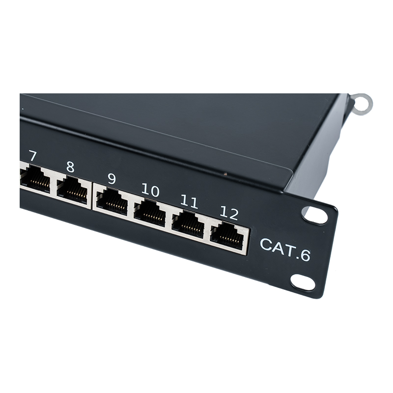 6. kategória 10 hüvelykes 1U árnyékolt 12 portos patch panel SP-3250SK12-C6 6. kategória 10 hüvelykes 1U árnyékolt 12 portos patch panel SP-3250SK12-C6