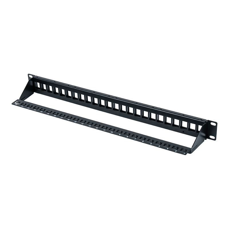 19 hüvelykes 1U 24 portos árnyékolt patch panel (C6 modullal) SP-3260-24P 19 hüvelykes 1U 24 portos árnyékolt patch panel (C6 modullal) SP-3260-24P