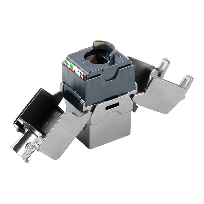 C6A árnyékolt 180°-os Tolless Keystone Jack (felhajtható típusú) SM-2336SH8C6A C6A árnyékolt 180°-os Tolless Keystone Jack (felhajtható típusú) SM-2336SH8C6A