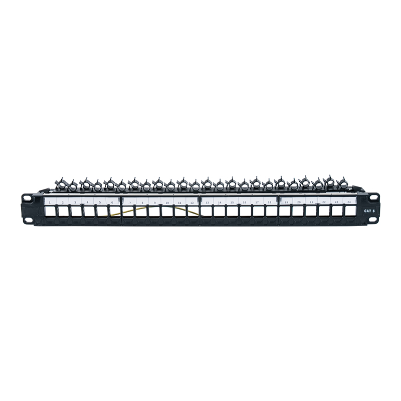 19 hüvelykes 1U 24 portos árnyékolatlan rack (összecsukható konzol) SP-3402-24P 19 hüvelykes 1U 24 portos árnyékolatlan rack (összecsukható konzol) SP-3402-24P