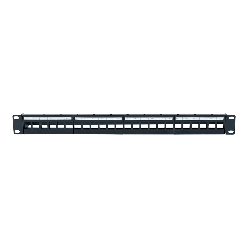 19 hüvelykes 1U 24 portos árnyékolatlan rack SP-3403-24P 19 hüvelykes 1U 24 portos árnyékolatlan rack SP-3403-24P