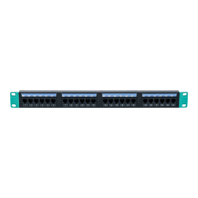 19 hüvelykes 1U 24 portos árnyékolatlan rack (cserélhető műanyag kártyával) SP-3406-24P 19 hüvelykes 1U 24 portos árnyékolatlan rack (cserélhető műanyag kártyával) SP-3406-24P