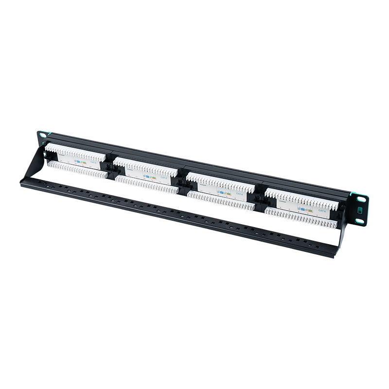 19 hüvelykes 1U 24 portos árnyékolatlan rack (cserélhető műanyag kártyával) SP-3406-24P 19 hüvelykes 1U 24 portos árnyékolatlan rack (cserélhető műanyag kártyával) SP-3406-24P