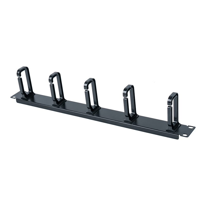 19 hüvelykes 1U műanyagkábel-kezelő panel (5 műanyag gyűrűvel) SP-3801-1U